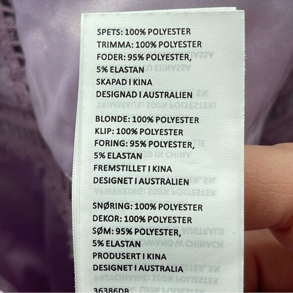 Revolve Bardot Gemma Light Lavender Floral Overlay Detail Midi Dress Size 10 - Picture 14 of 14